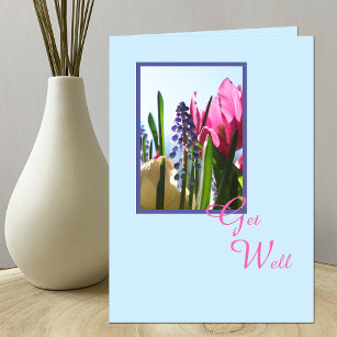 Religious Christian Get Well Card -- Flowers