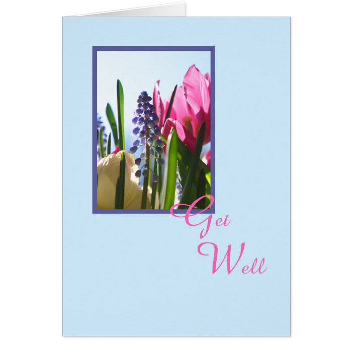 Religious Christian Get Well Card    Flowers