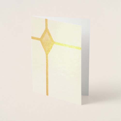 Religious Christian Gold Cross Faith Foil Card
