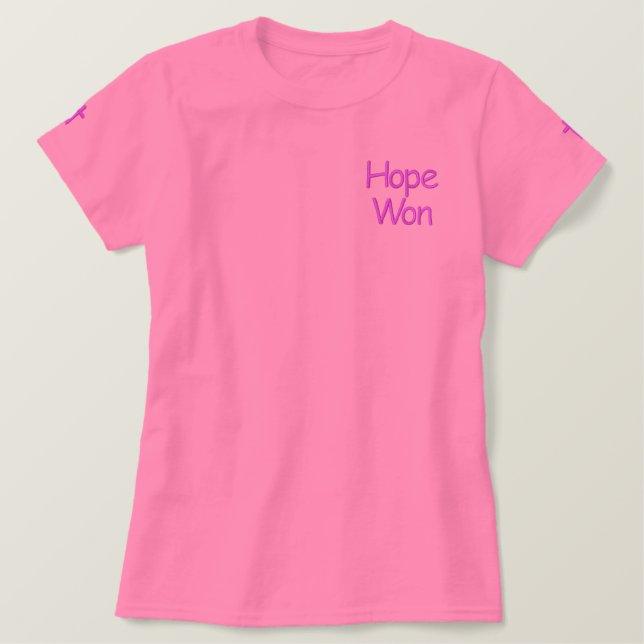 Religious Christian Hope Won Embroidered Shirt (Design Front)