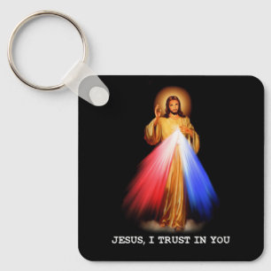 Religious Christian Jesus I Trust In You Religion Keychain