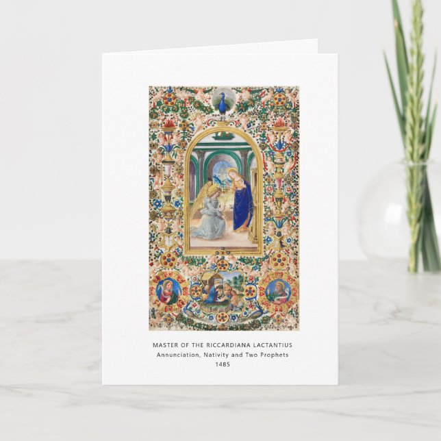 Religious Christian Nativity Vintage Christmas Card (Front)