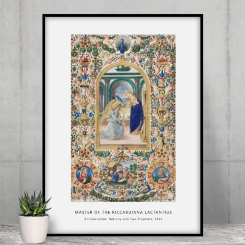 Religious Christian Nativity Vintage Christmas Poster