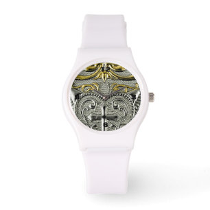 religious Christianity metallic silver cross Watch