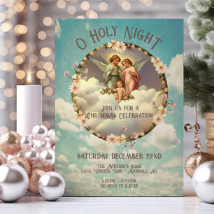 Religious Christmas Baby Jesus, Mary & Joseph Invitation
