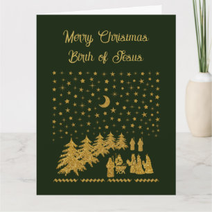 Religious Christmas, Birth of Jesus Card
