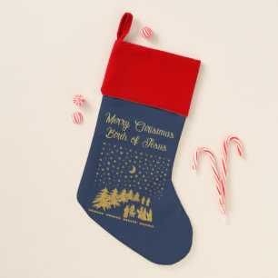 Religious Christmas, Birth of Jesus Christmas Stocking