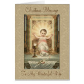Religious Christmas Blessing Wife Baby Jesus (Front)