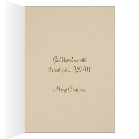 Religious Christmas Blessing Wife Baby Jesus (Inside (Right))