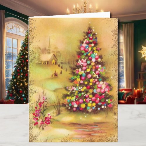 Religious Christmas Card Personalize Signature Holiday Card