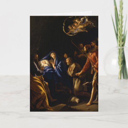 Religious Christmas Cards  Adoration Shepherds 11