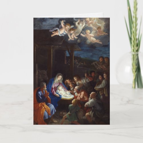 Religious Christmas Cards  Adoration Shepherds 3
