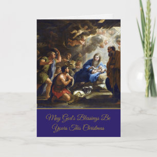 Religious Christmas Cards God's Blessings
