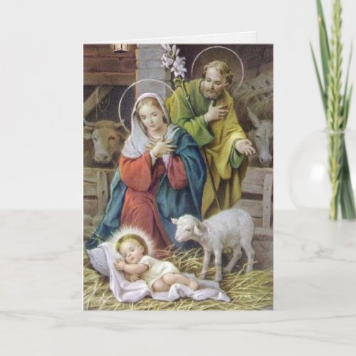 Religious Christmas Cards  The Holy Family