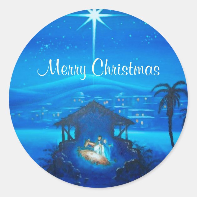 Religious Christmas Customized Gift Sticker