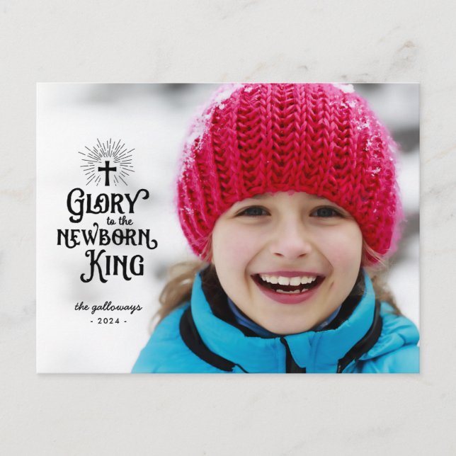 Religious Christmas Full Photo Postcard (Front)