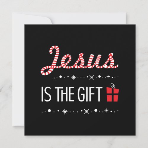 Religious Christmas Jesus is the gift Holiday Card