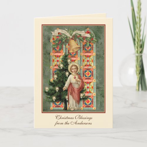 Religious Christmas Jesus Scripture Prayer Holiday Card