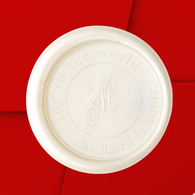 Religious Christmas Joy Christian Faith Wax Seal Stamp (Joy to the World religious Christmas wax seal for Christians)