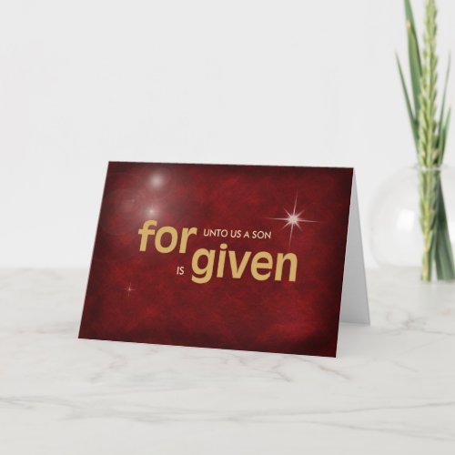 Religious Christmas Love Holiday Card