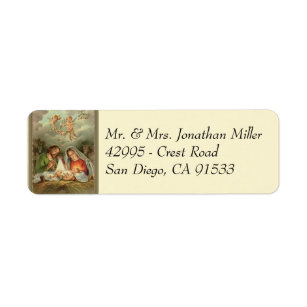 Personalized Address Labels Nativity Scene Christmas Buy 3 get 1 free ns 1 