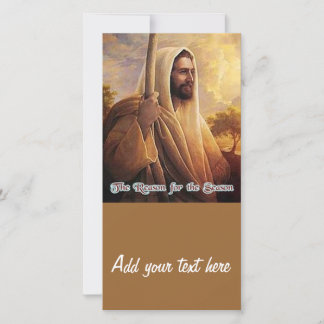 Religious Christmas photo card