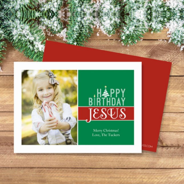 Religious Christmas Photo Card Jesus Birthday (Creator Uploaded)