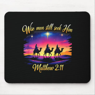 Religious Christmas Wise Men Still Seek Him 3 King Mouse Pad