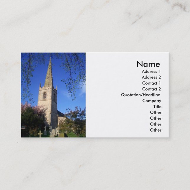 Religious Church Business Card (Front)