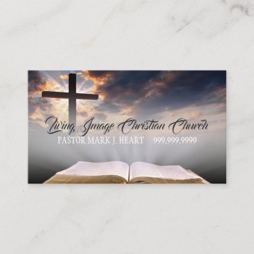 Religious Church Christianity Religion Pastor Business Card