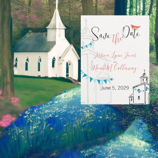 Religious Church We're going to the Chapel Wedding Invitation