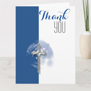 Religious confirmation angel thank you card