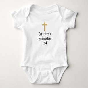 Religious Create your own custom text Ver2 Baby Bodysuit