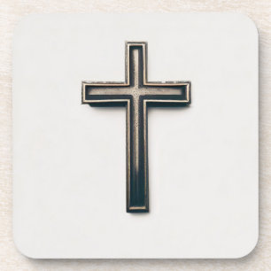 Religious Cross Beverage Coaster