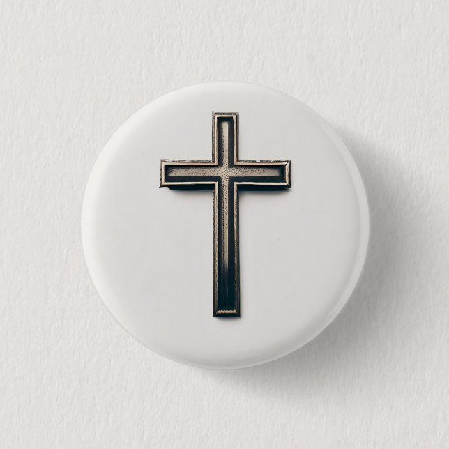 Religious Cross Button (Front)