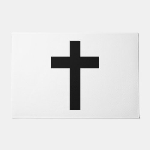 Religious Cross Christian Doormat