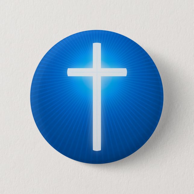 Religious Cross | Christian Pinback Button (Front)