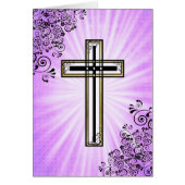 Religious Cross Easter Quote Card (Front)