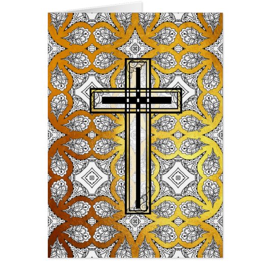 Religious Cross Easter Quote Card (Front)