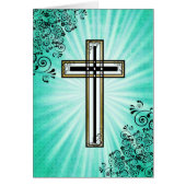 Religious Cross Easter Quote Card (Front)
