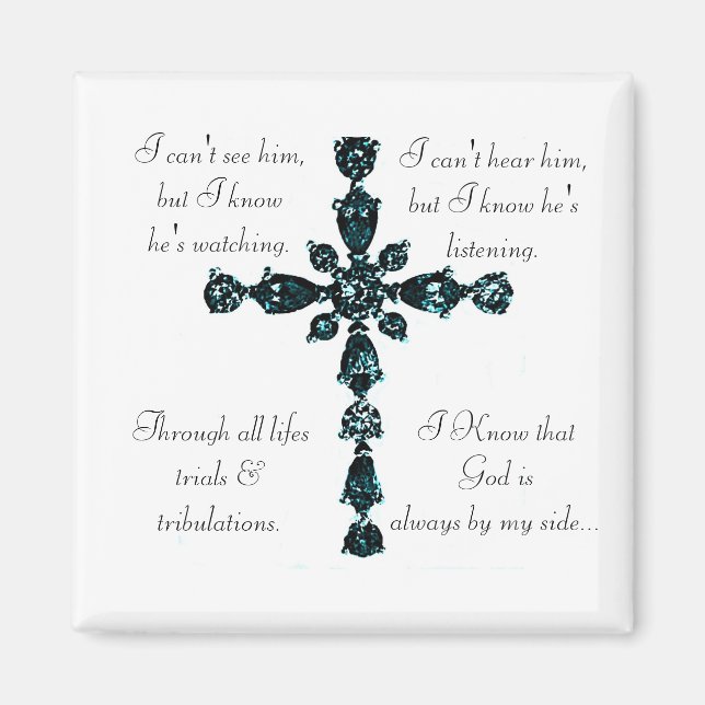 Religious Cross magnet (Front)