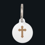 Religious Cross Pet ID Tag<br><div class="desc">This design is perfect for a variety of religious-themed projects such as Bible covers and bookmarks,  first communion gifts and more.</div>
