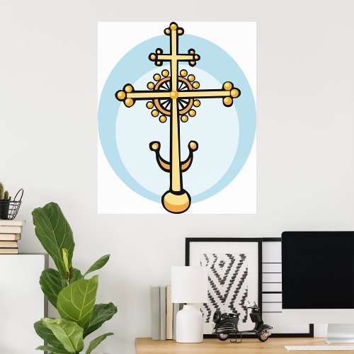 Religious Cross Poster