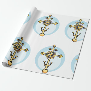 Religious Cross Wrapping Paper