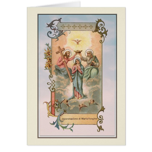 Religious Crowning of the Blessed Virgin Mary Cards (Front)