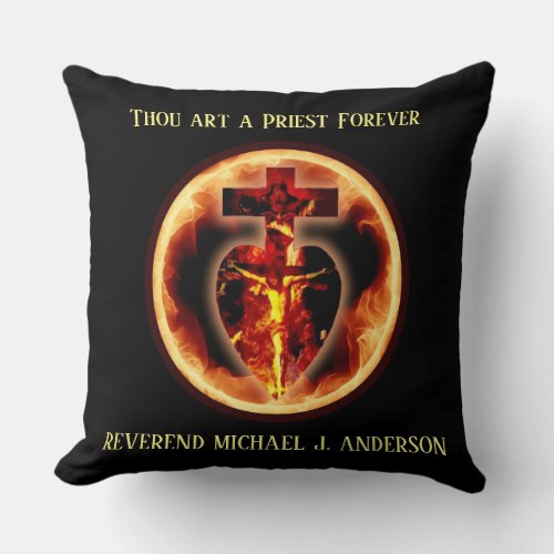 Religious Crucifixion of Jesus Trinity Catholic Throw Pillow