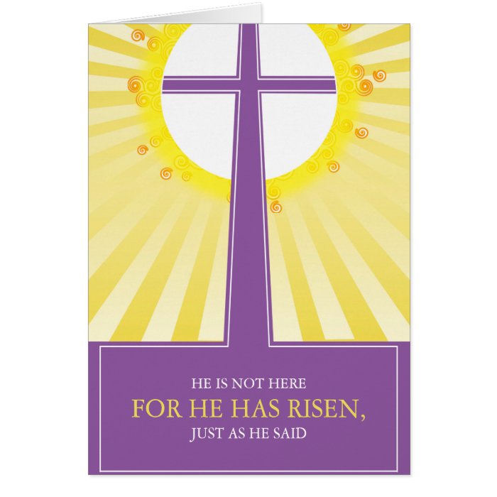 Religious Easter Cards He is Risen