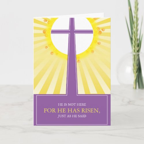 Religious Easter Cards He is Risen Holiday Card