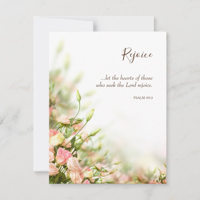 Religious Easter Cards - Sentiments Rejoice (Front)