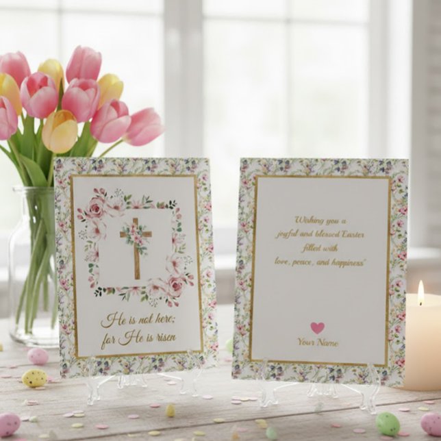 Religious Easter Christian Holiday He Is Risen  Card (Creator Uploaded)